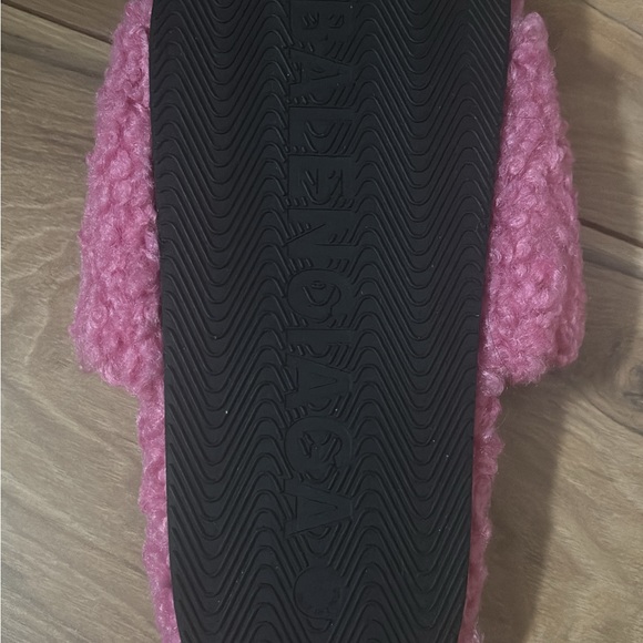 Balenciaga Pink Textured Slides